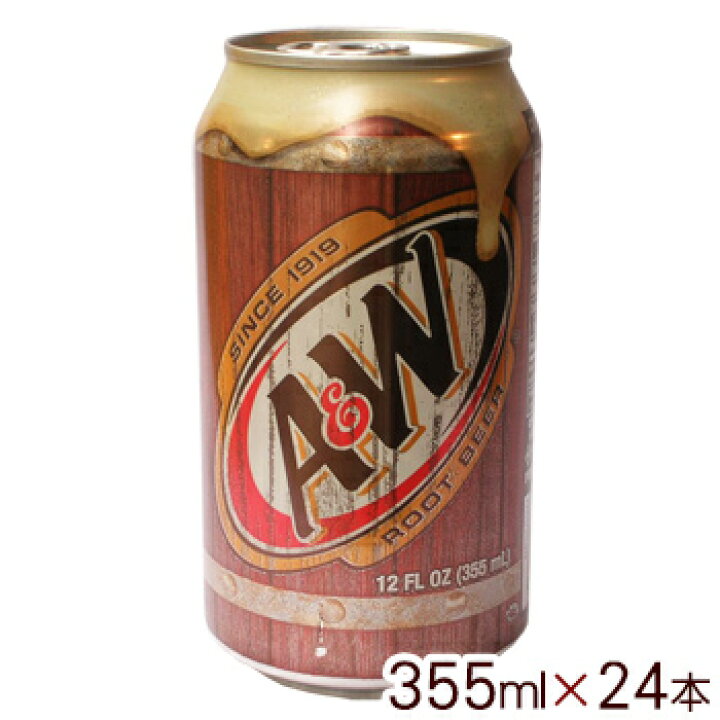 楽天市場 A W ルートビア 355ml 24本 1梱包2ケースまでko 沖縄百貨店七屋