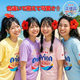 オリオンビール Tシャツ 正規品 ピンク ブルー イエロー パープル 半袖 グッズ 雑貨 かわいい 限定 沖縄お土産 メンズ レディース 人気 おすすめ 本物 厚手 大きい 綿100 ブランド プリント 男性 女性 ポイント ロゴ ゆったり デザイン