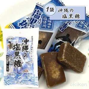 沖縄 黒糖 個包装 沖縄の塩黒糖 100g×1袋 熱中症対策 沖縄県産 塩 珊瑚 カルシウム ミネラル豊富 黒糖本舗垣乃花