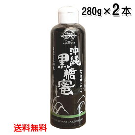 沖縄黒糖蜜 280g×2本セット 加工黒糖シロップ 沖縄県産 さとうきび レターパックプラス発送 送料無料 垣乃花