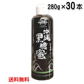 沖縄黒糖蜜 280g×30本セット 加工黒糖シロップ 沖縄県産 さとうきび 送料無料 黒糖本舗垣乃花