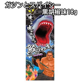 沖縄県産 鮫ジャーキー 黒胡椒味 18g×1個 スクワラン本舗 メール便発送 サメ 高たんぱく 低カロリー 低脂肪 DHA