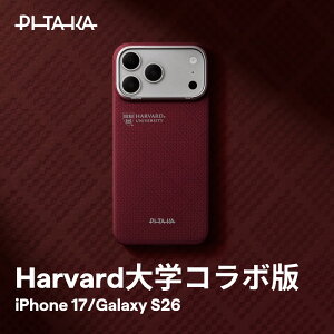 PITAKA × Harvard�R���{���[�V�����Ł] iPhone 17 Pro �P�[�X Max Galaxy S26 Ultra �� ���^ �s���{�^���t��