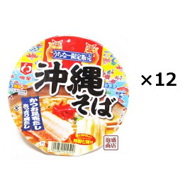【明星】【沖縄そば】カップ12個セット（1ケース）/カップラーメン カップ麺