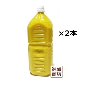 【シークヮーサー】シークワーサー 原液 オキハム 2L×2本 / 青切り 沖縄県産100% シークヮーサージュース