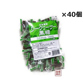 シークヮーサー黒糖 沖縄 100g×40袋セット(2ケース) 琉球黒糖 / シークワーサー 黒砂糖