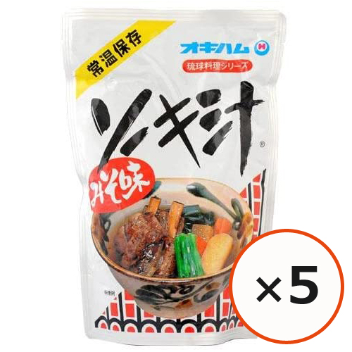 ソーキ汁 味噌味 オキハム 400g×5個 沖縄料理 スペアリブ