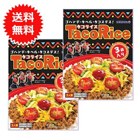 タコライス 沖縄お土産 3人分×2個【メール便送料無料】 オキハム 沖縄ハム 沖縄料理 ご当地グルメ レトルト 美味しい おすすめ うまい 常温 タコスミート ホットソース