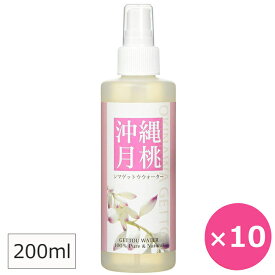 月桃水 化粧水 スプレー 月桃蒸留水 シマ月桃 200ml×10本 沖縄 月桃 フローラルウォーター 月桃エキス ハーブウォーター