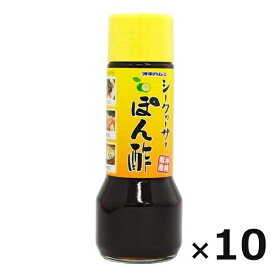 シークワーサーぽん酢 沖縄 シークワーサーポン酢 200ml×10本 オキハム 沖縄お土産 調味料 ポン酢 お取り寄せ 沖縄産 シークヮーサー シークワーサー 美味しい おすすめ さっぱり 料理 鍋料理 鍋つゆ 野菜 焼き魚 お刺身 焼肉 一人鍋