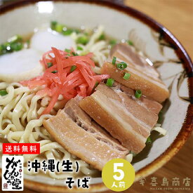 【沖縄そば】生麺 がんじゅう堂 自宅で食べられる 沖縄生そば 一人前 三人前 五人前 レシピ 作り方 だし 通販 那覇 おすすめ 人気 簡単 三枚肉 本格 沖縄料理 沖縄土産 年越しそば 麺 あぐー豚 沖縄そばの 国際通り 牧志公設市場 そばギフト お歳暮 一部送料無料