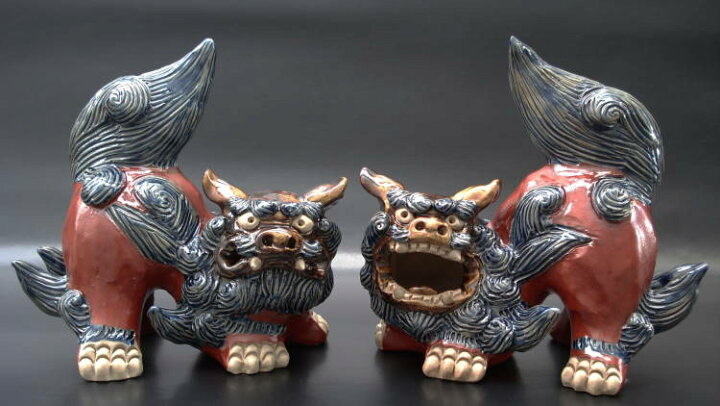 楽天市場】datta.沖縄南の島陶芸工房 |datta シーサー 屋外 シーサーの 