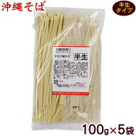 半生沖縄そば 100g×5袋　｜サン食品