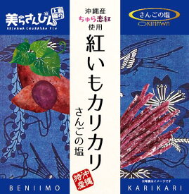 ティンミー　紅いもカリカリさんごの塩60g　マツコの知らない世界芋けんぴ　紅いもカリカリ　沖縄のお土産　ばらまき土産　沖縄　4562225030416