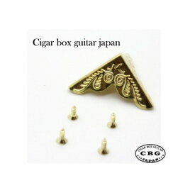 Cigar box guitar Boxcorner (Gold 柄有)【送料無料】