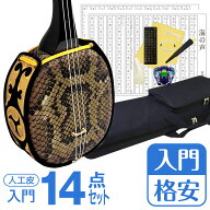 【初心者入門用・格安三線セット】沖縄三線14点セット（Bセット）【送料無料】【初心者 入門用 琉球三味…