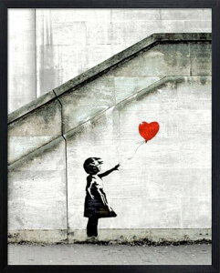 oNV[ Banksy Red Balloon@z@A[gt[yzuGirl with BalloonviDƏj
