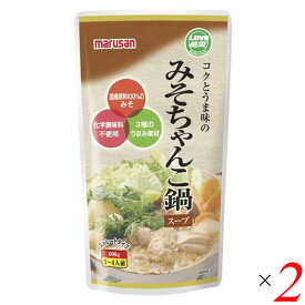 鍋つゆ 鍋の素 ちゃんこ鍋 マルサン コクとうま味のみそちゃんこ鍋スープ 600g 2個セット