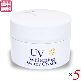 【スーパーSALE！ポイント6倍！】オールインワン UV 紫外線 炭黒泉 UVホワイトニングウォータークリーム 80g 5個セット 不動化学