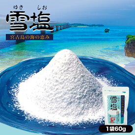 雪塩 パウダータイプ (60g) 【2個セット/120g】 送料無料 ネコポス 同梱不可 ポイント消化 沖縄 塩 宮古島 沖縄お土産 お土産 ダイエット マッサージ ソルト おみやげ 調味料 無添加 ミネラル パウダー 人気