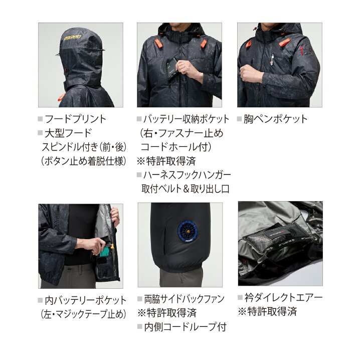 楽天市場】バートル 空調作業服 ブルゾン サイドバック エアークラフト 