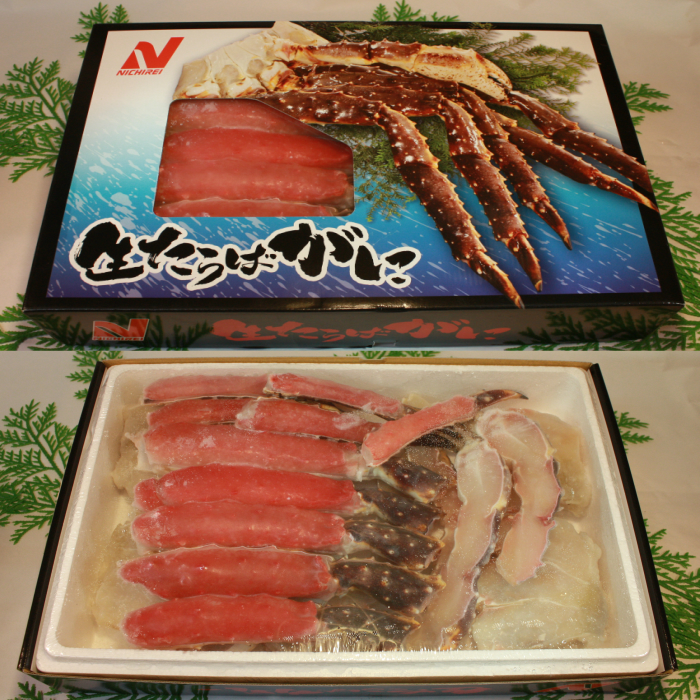 【レアサイズ】生タラバ蟹ハーフポーションカット 超特大（6 L）サイズ 　2キロ入り 干物屋 一夜BOSHI