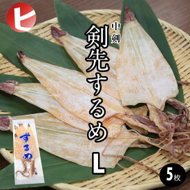 【送料無料 剣先するめ L / 5枚 】中剣 剣先 するめ L 中剣 約40g前後×5枚 スルメ あたりめ 寿るめ するめいか スルメイカ スルメ姿 イカ いか 縁起物 神事 神棚 結納品 地鎮祭 高級イカ お供え おつまみ 酒の肴 珍味 ちょい足し お取り寄せ ダイエット 干物 割引送料込