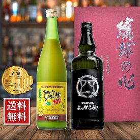 【ギフト】忠孝よっかこうじ×青切りシークヮーサー100プレミアムギフトセット 泡盛 お酒 シークワーサー シークヮーサー 果汁 ジュース お中元 お歳暮 内祝い ノビレチン クエン酸 忠孝酒造