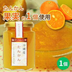 贅沢ジャム工房　たんかん　150g×1個　沖縄　人気　定番　土産　ジャム　贈り物　ギフト　タンカン　果実まるごと　保存料不使用　着色料不使用　パンに合う