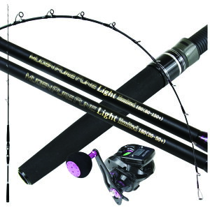 無限ピュア船ライトリミテッド180デジタルセット (ori-funeset224)|無限ピュア船 Light limited(ライトリミテッド) 180&デジタルカウンター付き汎用両軸リール SeaMastug Digital 300P 船竿 船釣り グラスソ