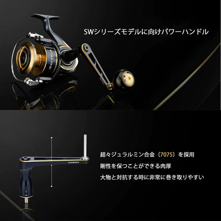 楽天市場】GOMEXUS シングルハンドル ねじ込み式 100mm ダイワ用 
