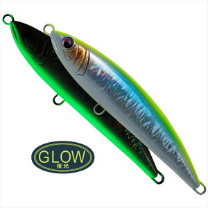 パームス RHD-180 ラッシュダイブ MG-457 まずめチャートグロー (palms-081440)|青物 ハマチ ヒラマサ トップ ダイビング ペンシル ダイペン オフショア ショア キャスティング ルアー プラグ おり