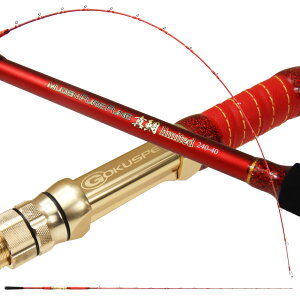 Gokuspe 無限ピュア船 真鯛リミテッド240-40(goku-961154)|釣り 竿 ロッド 船竿 マダイ ムーチング 鯛 長竿 2ピース 真鯛 ゴクスぺ