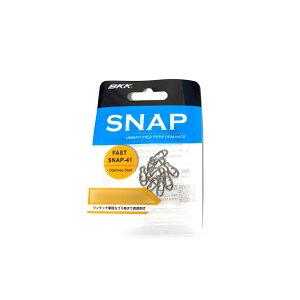 【40Cpost】BKK ルアースナップ FAST SNAP-41 #4 stainless(bkk-142555)|ルアースナップ スナップ ルアー接続 シーバス エギング バス ショアジギング ライトショアジギング