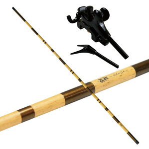 おり釣具 彩賀(さいが) ヘラブナ釣り 竿掛1本物 & おり釣具オリジナル 黒木弓型万力(中) セット (saokakeset58)| 1本物 竿掛 段巻き 中 ヘラブナ へらぶな 万力 ヘラ 管理池 釣り堀 黒木 弓型万力