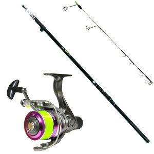 おり釣具 フライデー ヤエン釣り ローラーヤエンM付 フルセット 振出し竿4.5m (yaenset-30)|ヤエン竿 ヤエン 竿 アオリヤエン 竿 釣竿 磯 波止 防波堤 アオリヤエン ロッド アオリイカ 釣り 竿 振