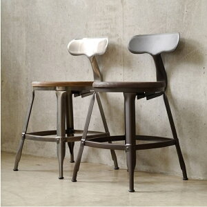 ダイニングチェア 木製 スチール 背もたれ付き エルム無垢 椅子 いす イス レトロ インダストリアル ビンテージ ヴィンテージ アンティーク おしゃれ