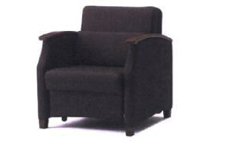 Denial Chair Sofa 1p With Single Folding Bed Sleeper Caster Stopper
