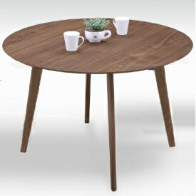 ダイニングテーブル　丸テーブル 110 丸 110cm 木製 ウォールナット ダイニング 丸テーブル 食卓テーブル 円形 丸型 em 北欧 おしゃれ 人気（テーブル単品）