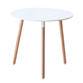 ダイニングテーブル 丸テーブル 80cm 白 ホワイト 丸型 円形 ダイニング 食卓テーブル 北欧 シンプル デザイナー カフェ風モダン おしゃれ (テーブルのみ)