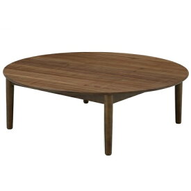 ローテーブル 丸テーブル 90cm 木製 リビングテーブル 円卓 90 シンプル 和風 モダン 木製 ウォールナット突板　ブラウン おしゃれ