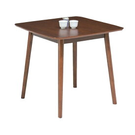 テーブル ダイニングテーブル 食卓テーブル 75×75cm角 コロ 北欧 木製 ウォールナット（テーブルのみ）おしゃれ 人気
