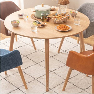 ダイニングテーブル 丸テーブル 天然木 木製 アッシュ 110 4人 2人 4人用 2人用 木製 ダイニング キッチン 食卓テーブル 円形テーブル 円卓 モダン ナチュラル 北欧 おしゃれ 人気 テーブル単品