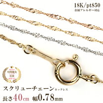 楽天市場】40cm k18 チェーンの通販