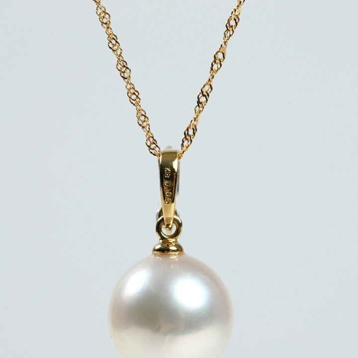 楽天市場】真珠 ペンダント ネックレス パール 8mm ダイヤ 0.06ct 