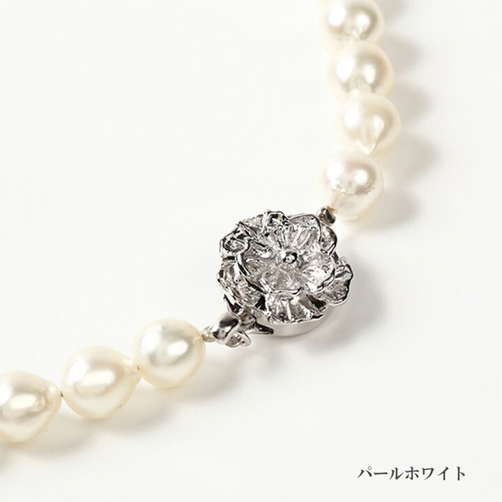 楽天市場】パール ネックレス ロング マチネ 本真珠 バロックパール 7 