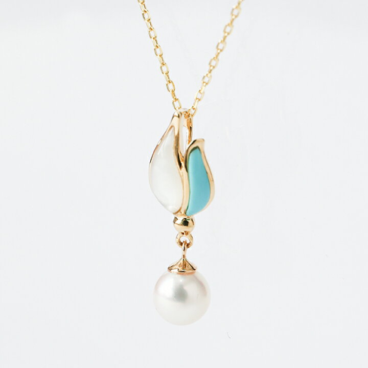 楽天市場】ネックレス 真珠 パール チェーン ゴールド 金 18金 18k k18 