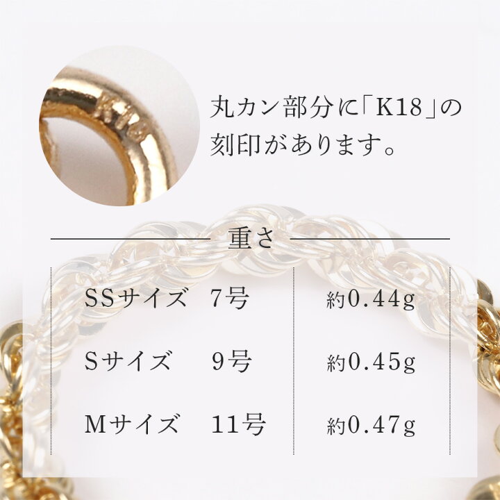 楽天市場】チェーンリング 中空ロープチェーンリング 7号 9号 11号 幅 