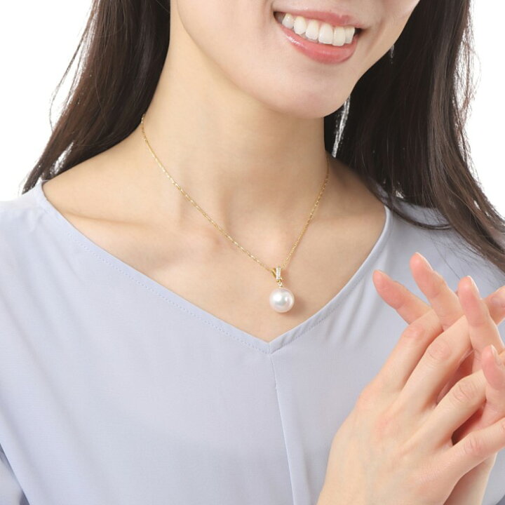楽天市場】ネックレス 南洋真珠 白蝶真珠 14mm 白蝶パール ホワイト  