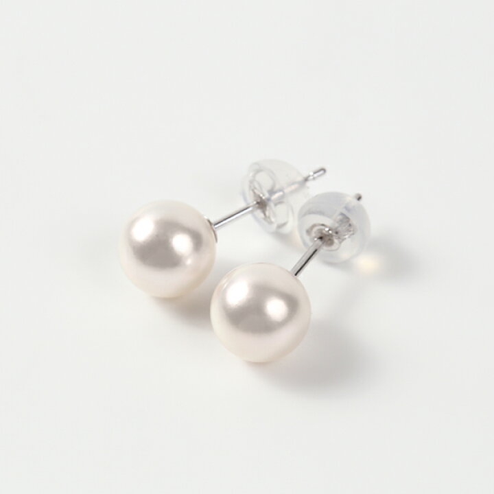 楽天市場】ピアス イヤリング パール シルバー K14 ホワイト ゴールド  
